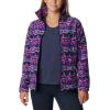 Columbia womens Benton Springs Printed Full Zip(Dark Sapphire 80s Stripe)