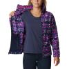 Columbia womens Benton Springs Printed Full Zip(Dark Sapphire 80s Stripe)