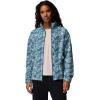 Columbia womens Benton Springs Printed Full Zip(Everblue Rose City)