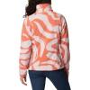 Columbia womens Benton Springs Printed Full Zip(Faded Peach Snowdrifts Tonal)