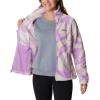 Columbia womens Benton Springs Printed Full Zip(Gumdrop Snowdrifts Tonal)