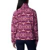 Columbia womens Benton Springs Printed Full Zip(Marionberry Checkered Peaks)
