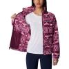 Columbia womens Benton Springs Printed Full Zip(Marionberry Checkered Peaks)