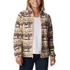 Columbia womens Benton Springs Printed Full Zip(New Cinder 80s Stripe)