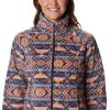 Columbia womens Benton Springs Printed Full Zip(Nocturnal Checkered Peaks)