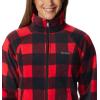 Columbia womens Benton Springs Printed Full Zip(Red Lily Check)