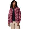 Columbia womens Benton Springs Printed Full Zip(Rich Wine Rose City)