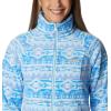Columbia womens Benton Springs Printed Full Zip(Serenity 80s Stripe)