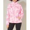 Columbia womens Benton Springs Printed Full Zip(Wild Rose/Pop Flora Tonal)