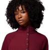 Columbia womens Holly Hideaway Waffle Half Snap(Rich Wine)
