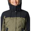 Columbia womens Mountain Croo Iii Mid Down Jacket(Stone Green/Black)