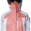 Columbia womens Snowy Summit Insulated Jacket(Pink Agave/White/Cirrus Grey Dobby)