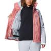 Columbia womens Snowy Summit Insulated Jacket(Pink Agave/White/Cirrus Grey Dobby)