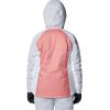 Columbia womens Snowy Summit Insulated Jacket(Pink Agave/White/Cirrus Grey Dobby)