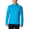 Columbia Men’s Endless Trail Half Zip Mesh Long Sleev(Ocean Blue)