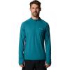 Columbia Men’s Endless Trail Half Zip Mesh Long Sleev(River Blue)