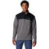 Columbia Men’s Pitchstone Overlay Half Snap(City Grey/Black)