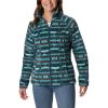 Bright Aqua Checkered Peaks