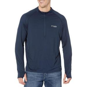 Columbia Men’s Endless Trail Half Zip Mesh Long Sleev(Collegiate Navy)