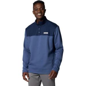Columbia Men’s Pitchstone Overlay Half Snap(Dark Mountain/Collegiate Navy)