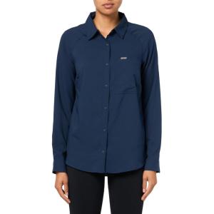 Columbia Womens Anytime Lite Long Sleeve Shirt(Collegiate Navy)