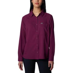 Columbia Womens Anytime Lite Long Sleeve Shirt(Marionberry)