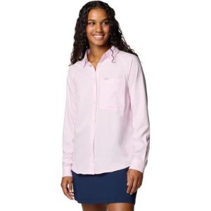 Columbia Womens Anytime Lite Long Sleeve Shirt(Pink Dawn)