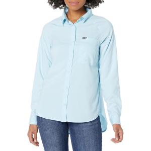 Columbia Womens Anytime Lite Long Sleeve Shirt(Spring Blue)