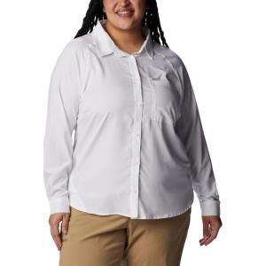Columbia Womens Anytime Lite Long Sleeve Shirt(White)