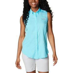 Columbia Women’s Extended Tamiami Women’s Sleeveless Shirt(Opal Blue)