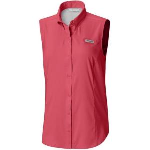 Columbia Women’s Extended Tamiami Women’s Sleeveless Shirt(Sunset Red)