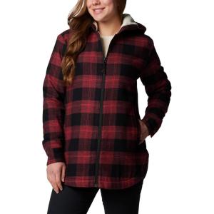 Columbia Women’s Holly Hideaway Warm Lined Flannel(Daredevil Buffalo Tartan)