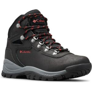 Columbia Women’s Newton Ridge Plus Waterproof Amped Hiking Boot(Black/Poppy Red)