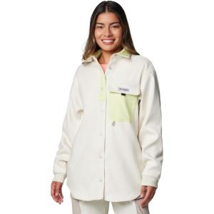 Columbia Womens PFG Open Water Shirt Jacket(Stone/Spring Yellow)