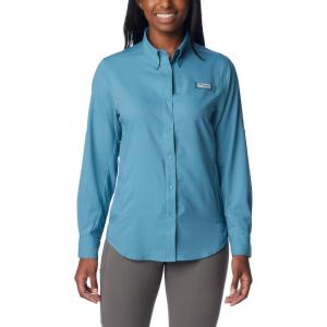 Columbia Women’s PFG Tamiami II UPF 40 Long Sleeve Fishing Shirt(Canyon Blue)