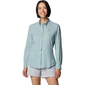 Columbia Women’s PFG Tamiami II UPF 40 Long Sleeve Fishing Shirt(Crushed Blue)