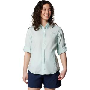 Columbia Women’s PFG Tamiami II UPF 40 Long Sleeve Fishing Shirt(Icy Morn)