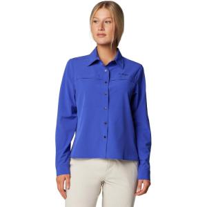 Columbia Womens Summit Valley Woven Long Sleeve Shirt(Clematis Blue)