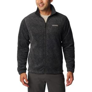 Columbia mens Steens Mountain Printed Jacket(Black Sunwaves)