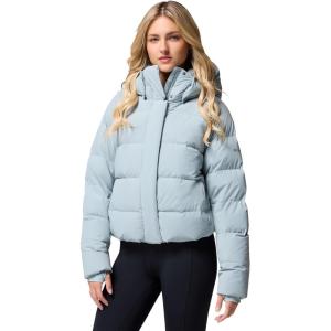 Columbia womens Amaze Puff Hooded Jacket(Crushed Blue)