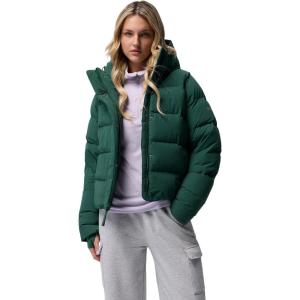 Columbia womens Amaze Puff Hooded Jacket(Rain Forest)