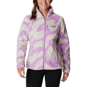 Columbia womens Benton Springs Printed Full Zip(Gumdrop Snowdrifts Tonal)