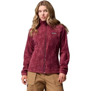 Columbia womens Benton Springs Printed Full Zip(Rich Wine Flowfalls)