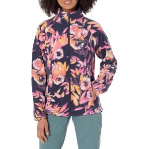 Columbia womens Benton Springs Printed Full Zip(Wild Geranium/Wisterian)