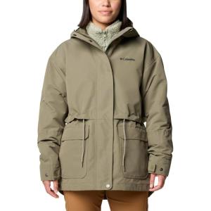 Columbia womens Drop Ridge Ii Interchange Jacket(Stone Green)