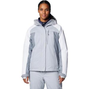 Columbia womens Snowy Summit Insulated Jacket(Cirrus Grey/Tradewinds Grey/White Dbby)