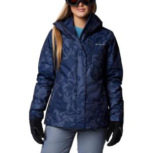 Columbia womens Whirlibird V Printed Interchange Jacket(Collegiate Navy Leafall Print)