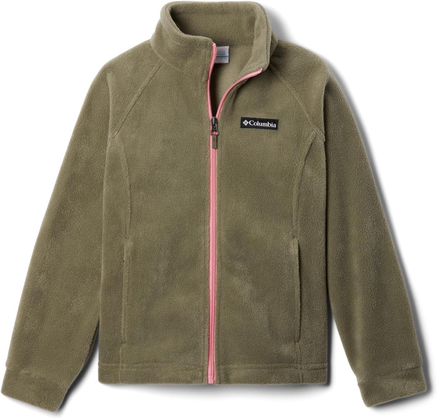 imageColumbia Girls Benton Springs FleeceStone GreenPink Orchid