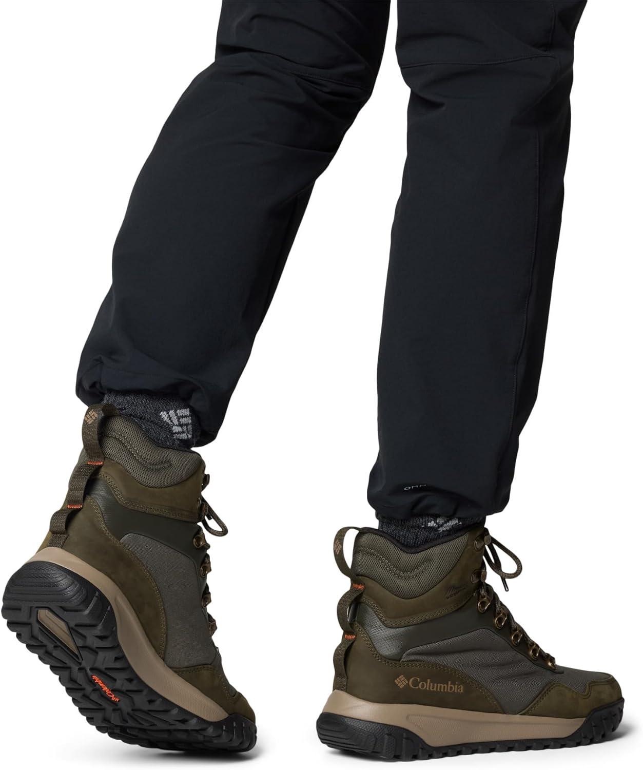 imageColumbia Mens Burnsider Omniheat Infinity Hiking BootsDeep OliveTangy Orange