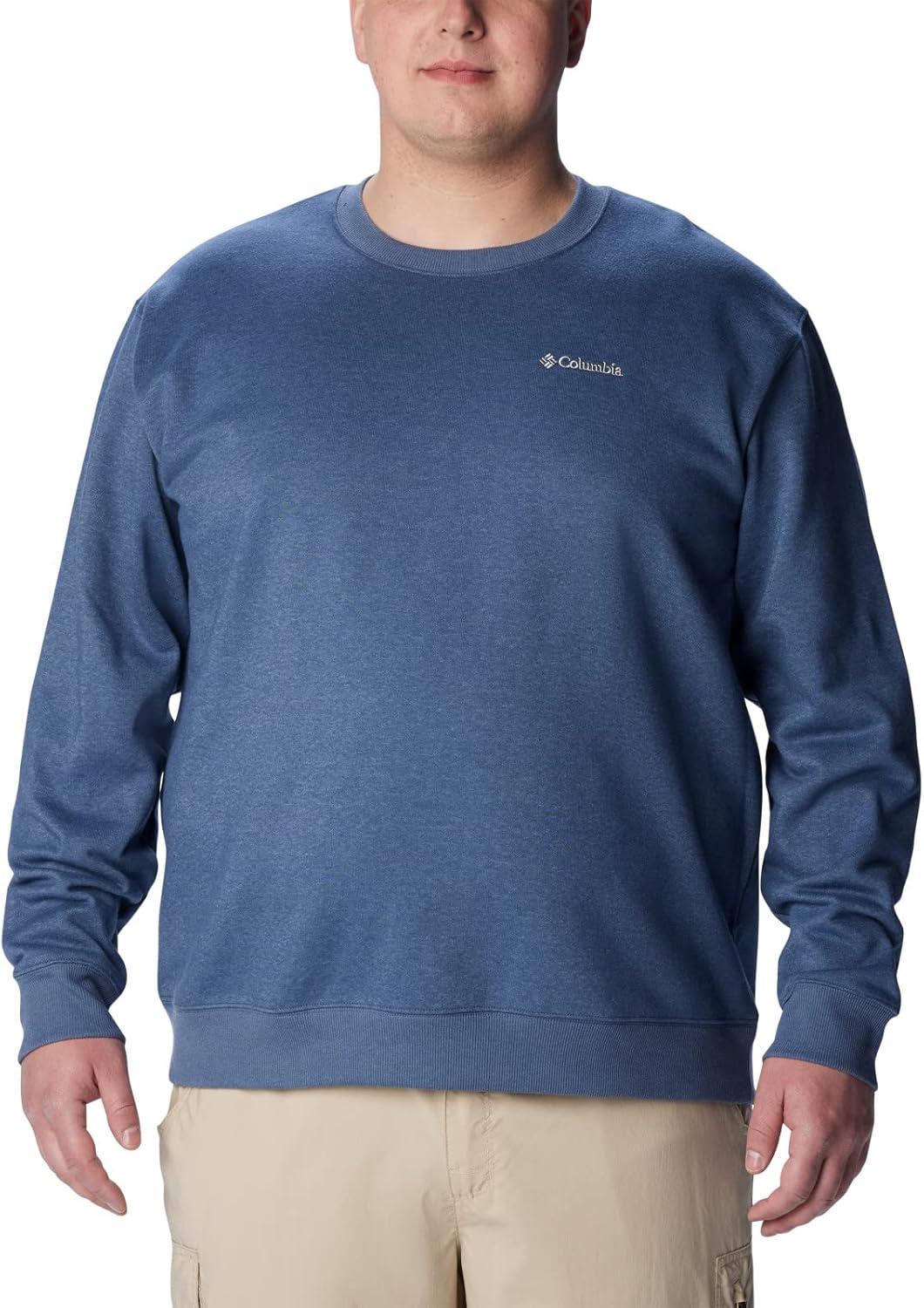 imageColumbia Mens Hart Mountain II Crew NeckDark Mountain Heather